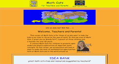 Desktop Screenshot of mathcats.org