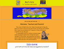 Tablet Screenshot of mathcats.org